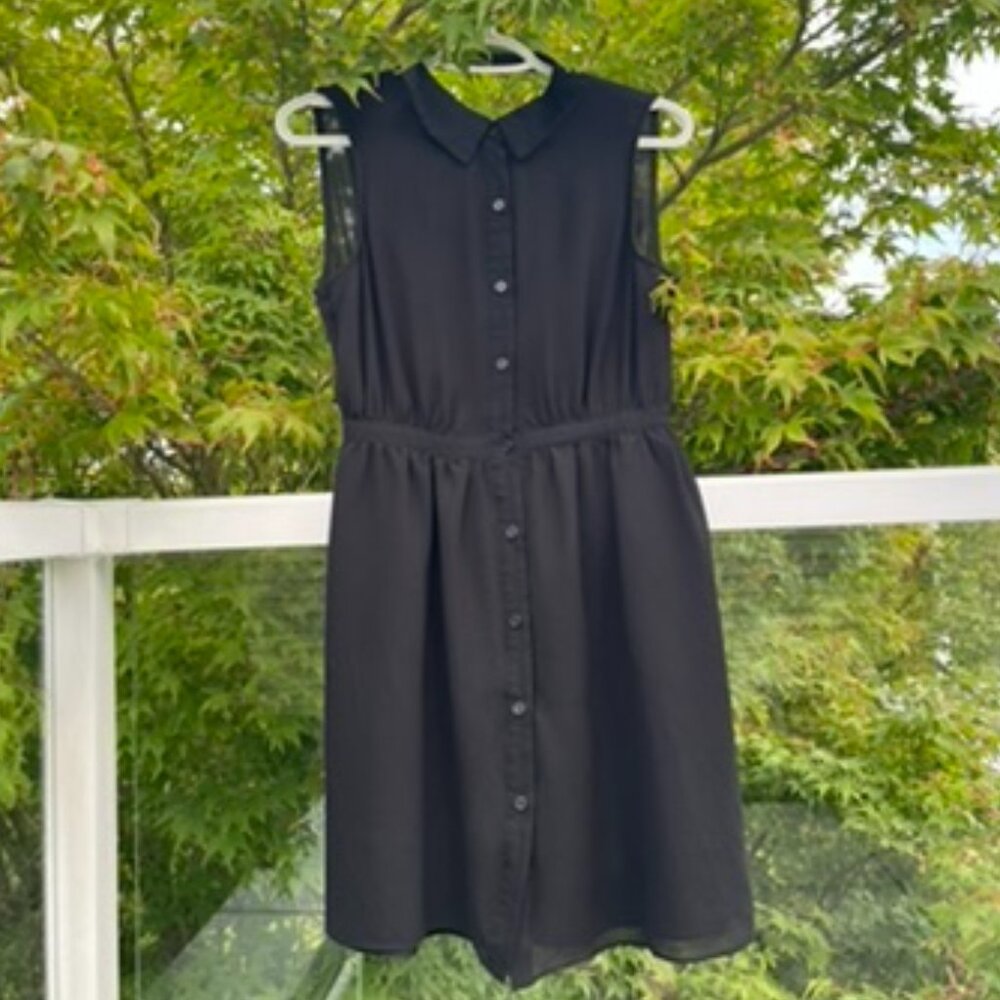 open back little black dress